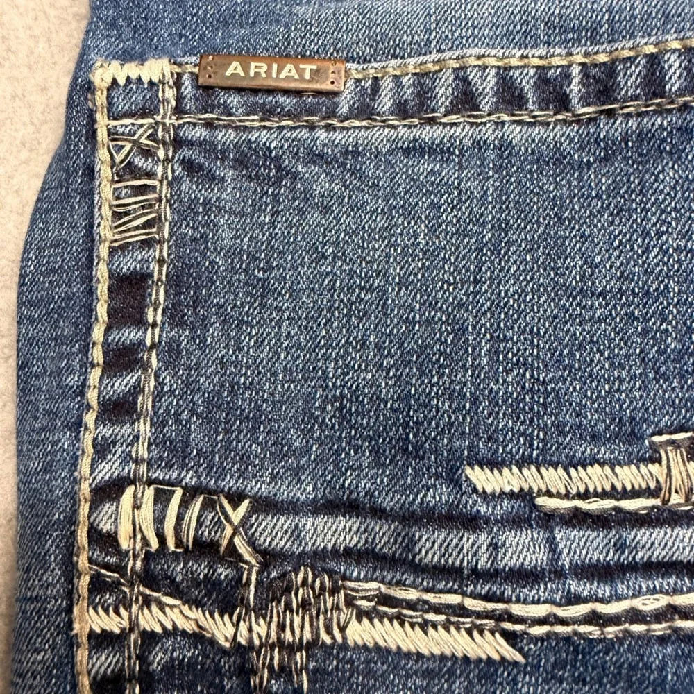 Ariat M4 Low Rise Boot Cut Jeans Mens 38x32 Turnout Blue Denim